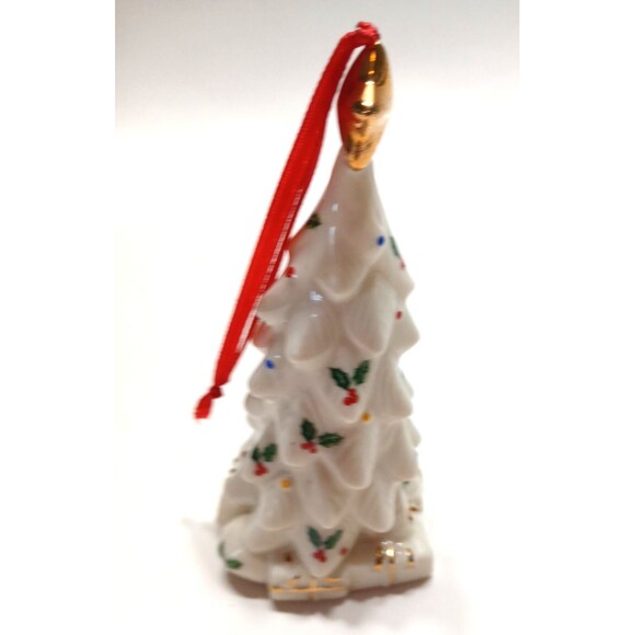 Formalities Baum Bros Holly Collection Porcelain Christmas Tree Ornament P6 - Picture 5 of 6